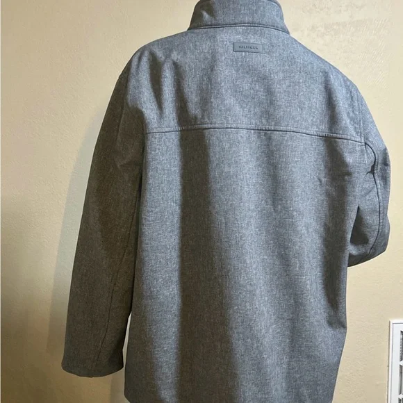 Tommy Hilfiger Men’s XL Gray Winter Jacket Water Resistant Full Zip Pockets - Picture 6 of 12